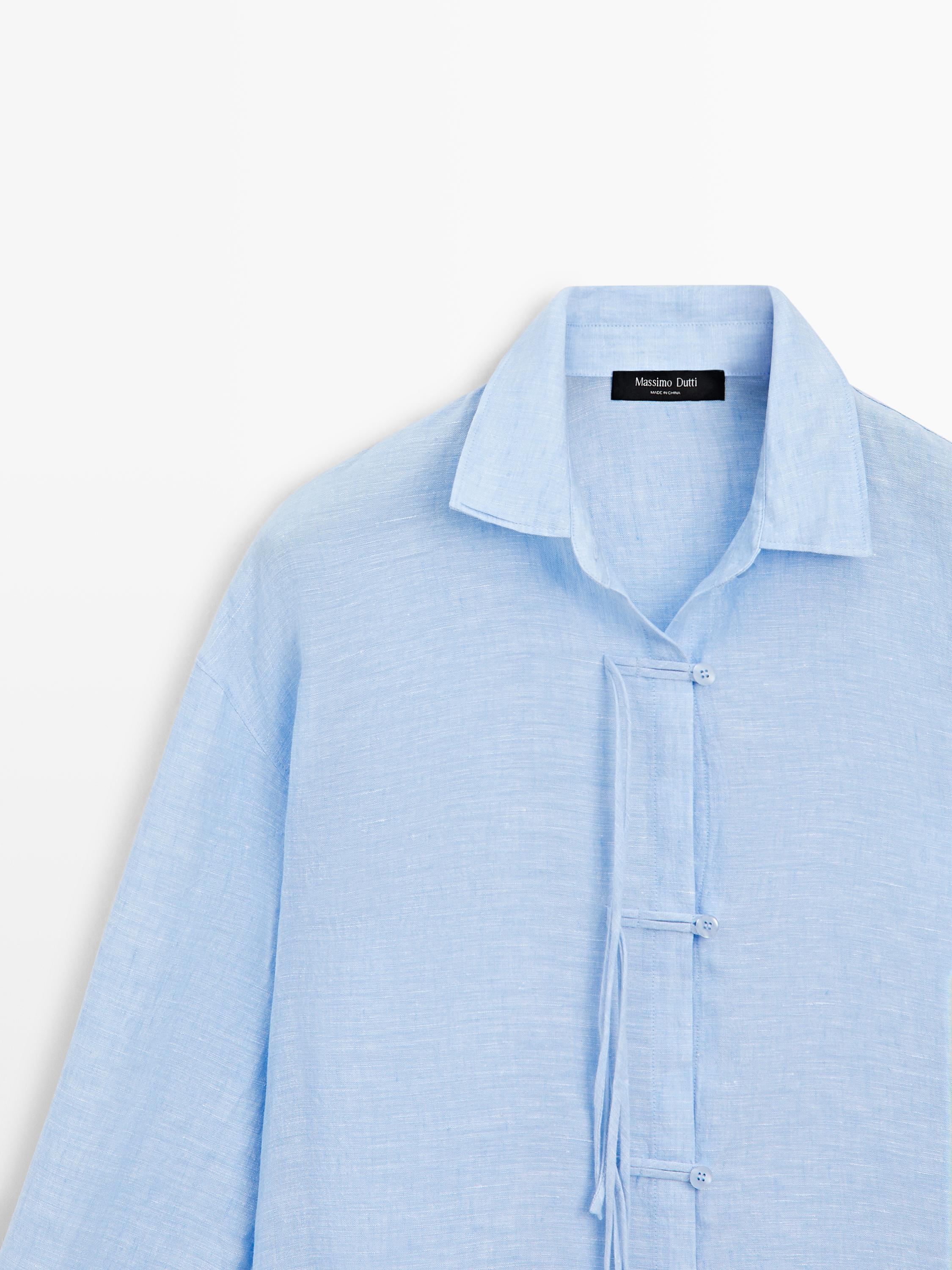 Chemise fluide 100 % lin